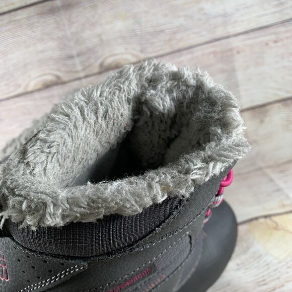 Columbia Rope Tow III Toddler Girls Size 2 Insulated Snow Boots Gray - Picture 7 of 11